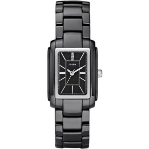 Watch strap Fossil CE1025 Ceramics Black 16mm